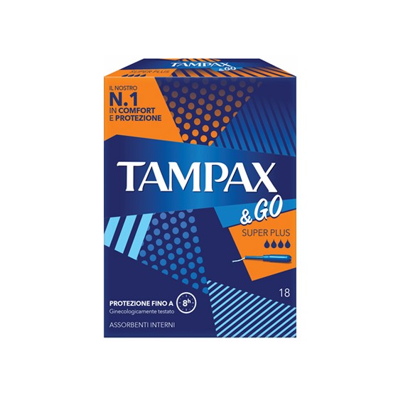 TAMPAX &GO SUPER PLUS 18PZ