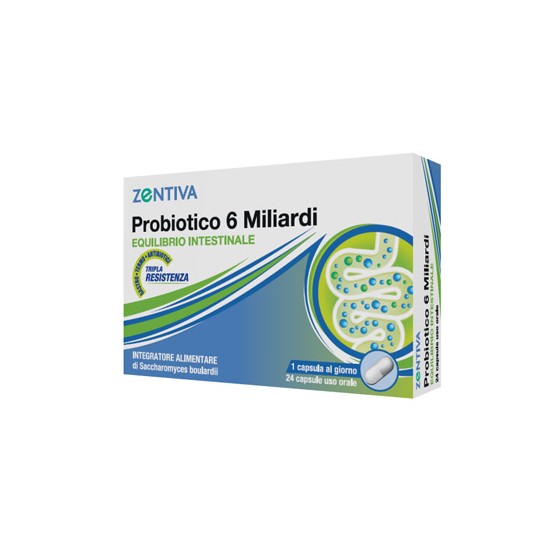 ZENTIVA PROBIOTICO 6MLD 24CPS