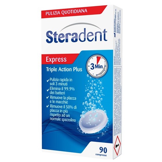 STERADENT TRIPLE ACTION...