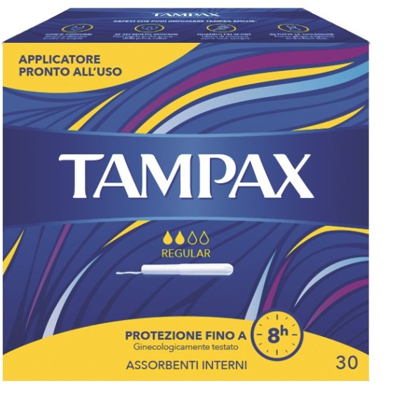 TAMPAX BLUE BOX REGULAR 30...