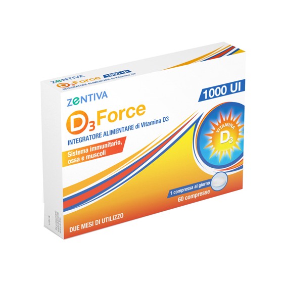 D3 FORCE ZENTIVA 1000UI 60...