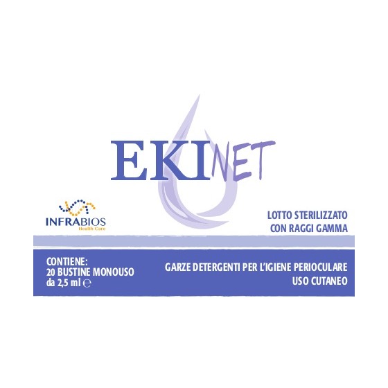 EKINET GARZE OCULARI 20 PEZZI