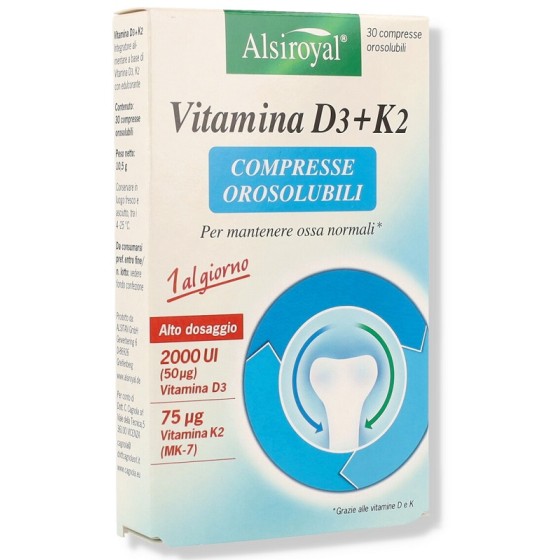ALSIROYAL VITAMINA D3+K2 30...