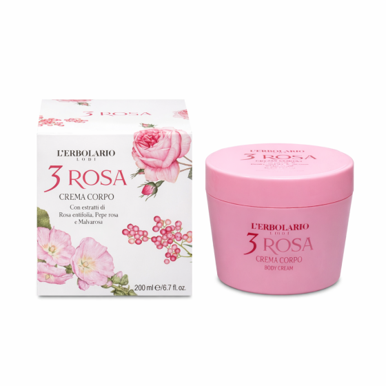 3 Rosa Crema Profumata per...